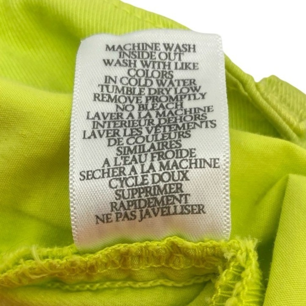 Frank & Eileen Women's Pants Westport Lime Green Cotton Size 4 - Picture 5 of 7